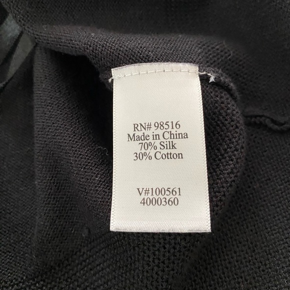 Coldwater Creek Black Cardigan Size L - Picture 4 of 4